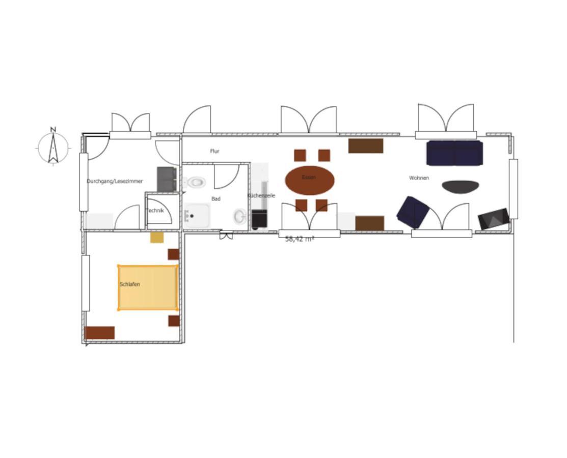 Ferienhaus Grafenland Dersum 外观 照片